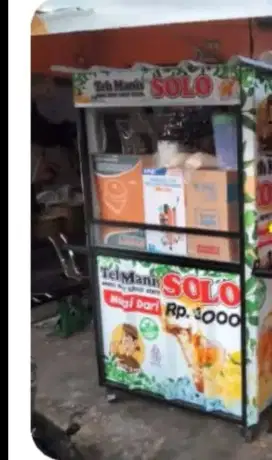 Jual gerobak es solo