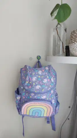 Smiggle backpack Hoodie Unicorn Ungu original