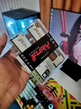 part pc murah ram ddr5 kingston furry 32gb 6000mhz (white) argb