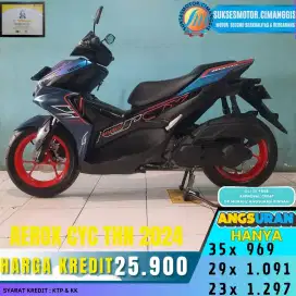 Aerox cyber city murah bergaransi cash atau kredit free oli