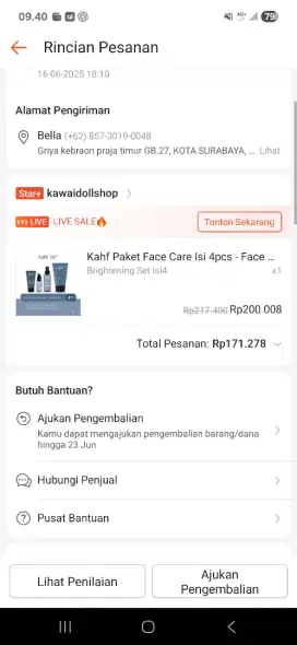 Rangkaian skincare pria KAHF 100% baru