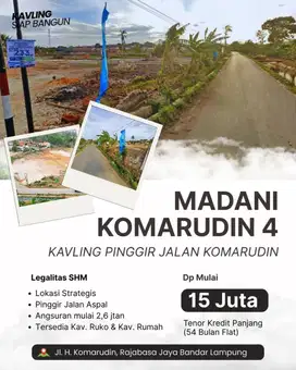 Promo Tanah Kavling Rajabasa