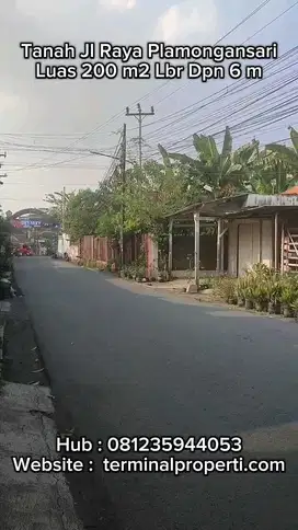 Tanah  Jl Raya Plamongansari  Dkt  Majapahit Pedurungan Semarang Timur