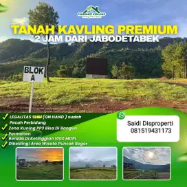 Tanah Kavling Murah Strategis Dekat Wisata Alam Bogor Timur