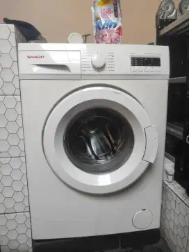mesin cuci front loading sharp