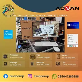 PC ALL IN ONE Advan One PC A-BS2 Core i3 SSD 256gb Ram 8gb 24inchFHD