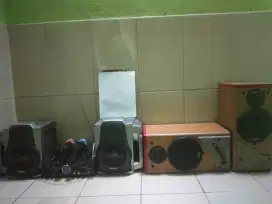Dijual Aja ini semua Amplifier,Speaker,Mic