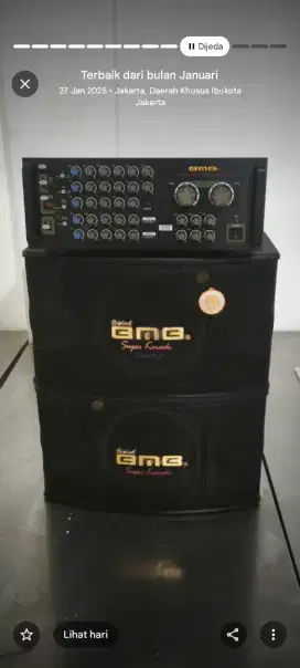 Speaker bmb dan amplifier bmb