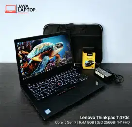 Lenovo Thinkpad T470s Core i5 RAM 8GB SSD 256GB Laptop Second Bekas