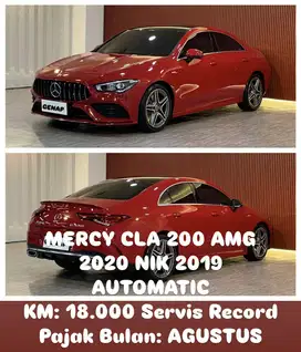 [ 18.000 ] MERCY CLA 200 AMG 2020 NIK 2019 AUTOMATIC