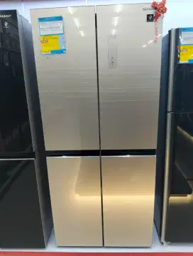 Kulkas Sharp 4 Pintu 401L Inverter Baru Bisa Cicilan Akulaku
