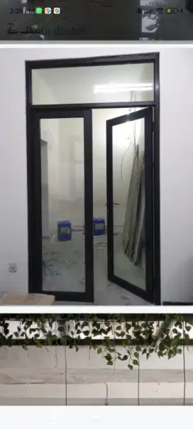 Kusen aluminium partisi aluminium pintu aluminium kaca