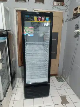 Rsa show case 5 rak/6 tahap 280 liter like new