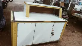 Gerobak dan meja kompor 2tungku