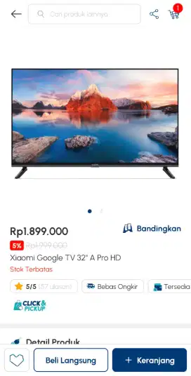 Promo Terbatas Potong Harga TV Xiaomi 32