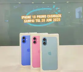 IPHONE 16 128GB PROMO CASHBACK 500 RIBU
