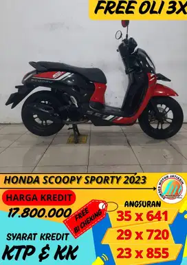 HONDA SCOOPY SPORTY 2023 bisa cash dan kredit