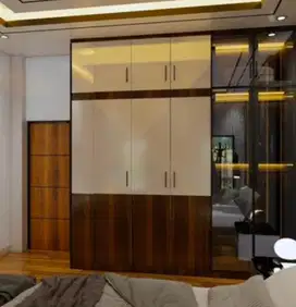 interior desain kitchen set kamar set wardrobe lemari backdrop tv