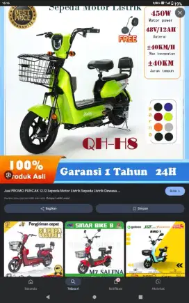 Sepeda listrik second
