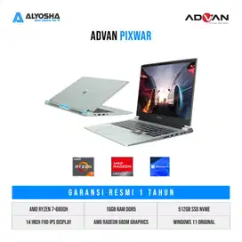 Advan Pixwar AMD Ryzen 7 6800H 16GB SSD 512GB 15.6″ FHD W11