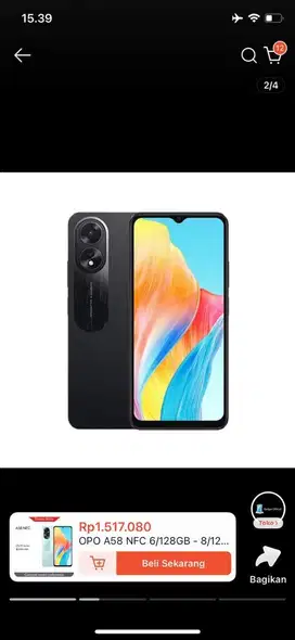 Jual butuh hp oppo a58