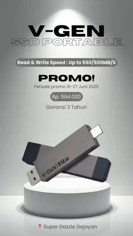 V-GEN SSD PORTABLE PLATINUM