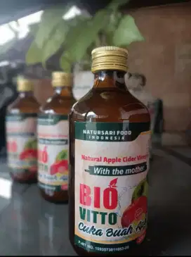 Biovitto Cuka Apel ASLI 100 % sari apel