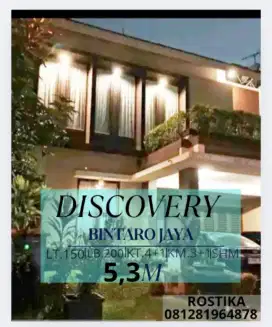 Rumah siap huni Discovery  Bintaro Jaya sektor 9