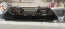 Kompor 2 tungku win gas  W 888 bekas