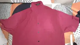 Ribsgold Kemeja merah maroon XL - Preloved