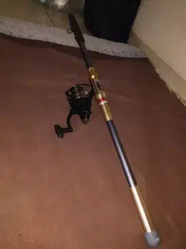 Joran pancing Aquapro 2,1 M & reel HE 1000 baru belum pernah pakai