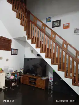 Di Jual Rumah 2 Lantai Ornament Jati Di Cipamokolan