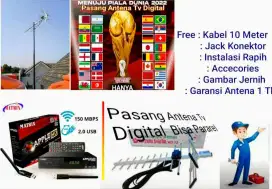 Perlengkapan Jual Dan Pasang Signal UHF Antena Digital