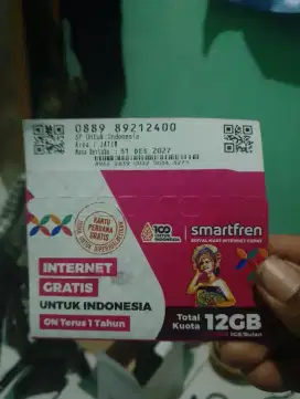 Kartu perdana smarfreen siap pakai