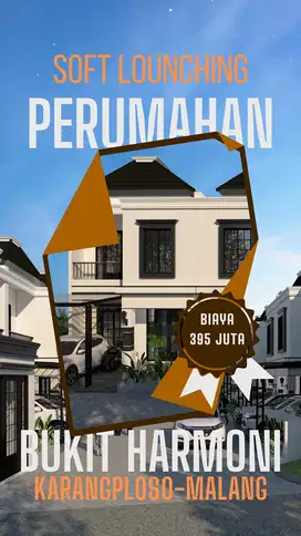 Rumah 2 lantai bonus kanopi