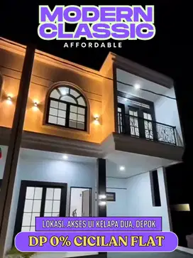 Rumah Mewah Strategis Gaya Eropa di Kelapa Dua Depok