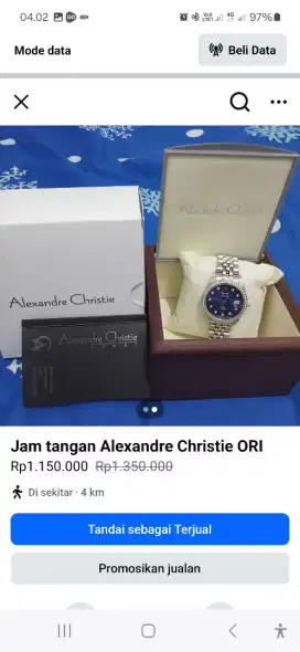 Jam tangan alexander christie ORiginal