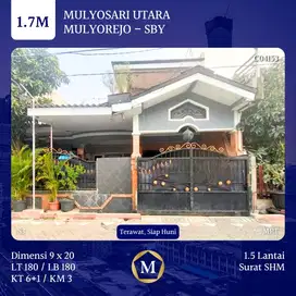 Rumah Mulyosari Utara Mulyorejo dkt Dharmahusada Manyar Sutorejo Lebak