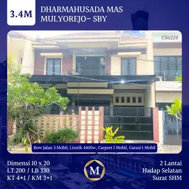Rumah Dharmahusada Mas Mulyorejo Surabaya Timur dkt Wisma Permai