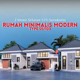 Rumah 50/100 Area Solo Barat Selatan UIN. Dekat Akses Jogja-Semarang