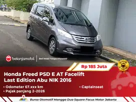 [ PAJAK PANJANG ] Honda Freed PSD E AT Facelift Abu NIK 2016/2017