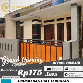 Rumah minimalis 2 kamar desain idealis mulai dari 175 jutaan