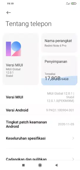 Redmi note 6 pro 4/64