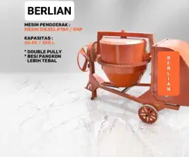 Molen cor 50kg komplit diesel siap pakai