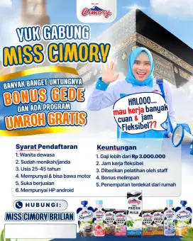 Lowongan Kerja Sales Cimory (Miss Cimory)