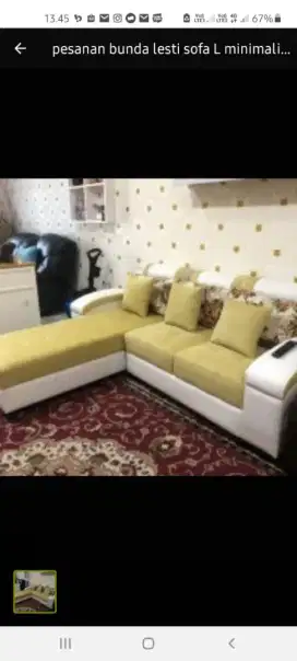 Sofa minimalis/Sofa L santai/Sofa Custom/Sofa L