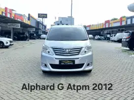 Alphard G Atpm Cash 2012 Silver 2.4 Toyota
