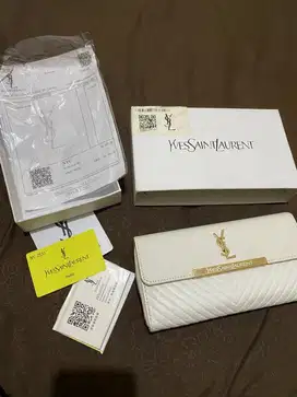 Dompet ysl ori warna putih