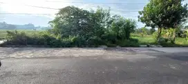 Tanah strategis pinggir jalan aspal Forlantas Sidomoyo jl Godean km 7