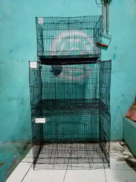 Kandang kotak besi 3 pcs ukuran ada di gambar jual rad/borong murah